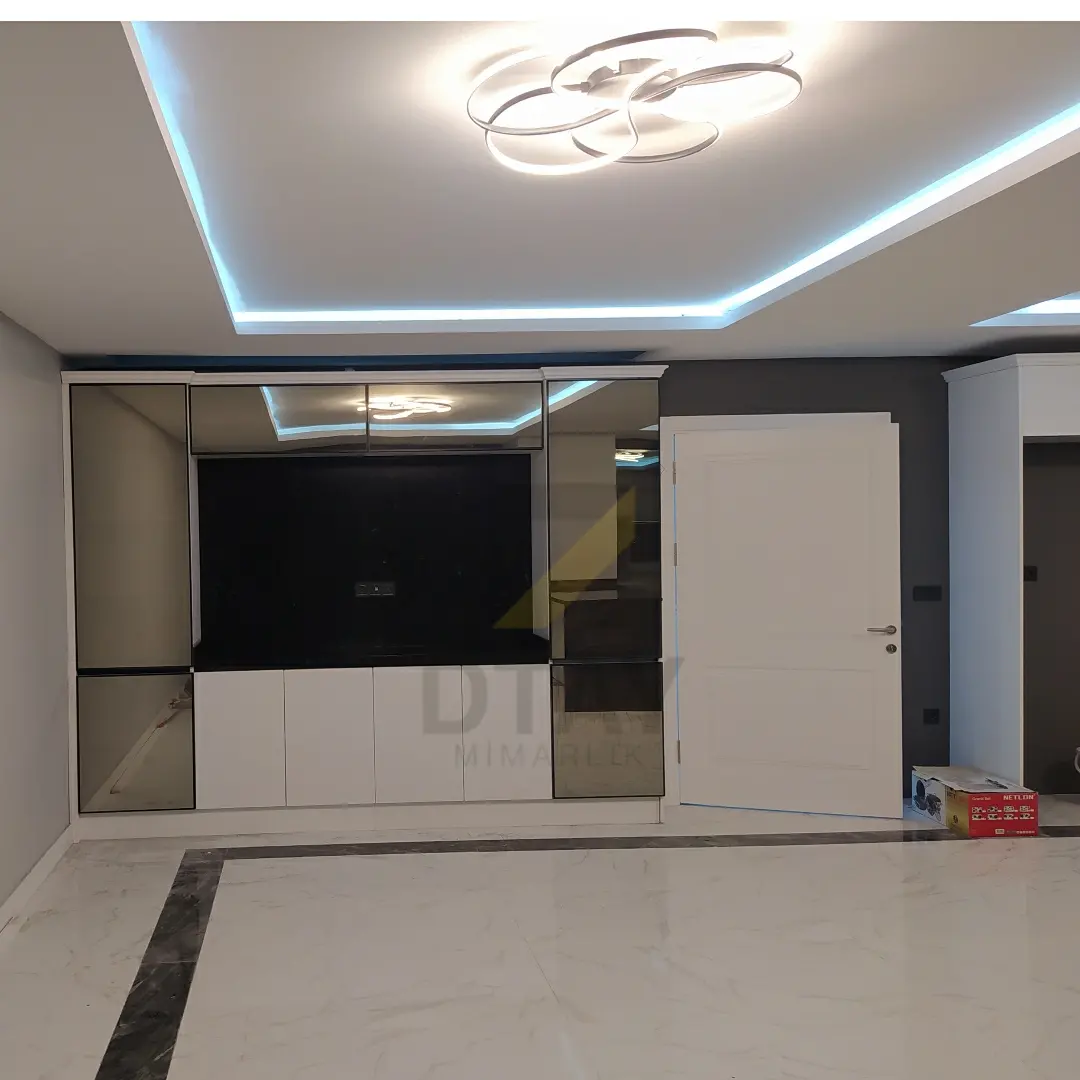 Bahçeşehir Penthouse — mutfak — ada ve tezgâh