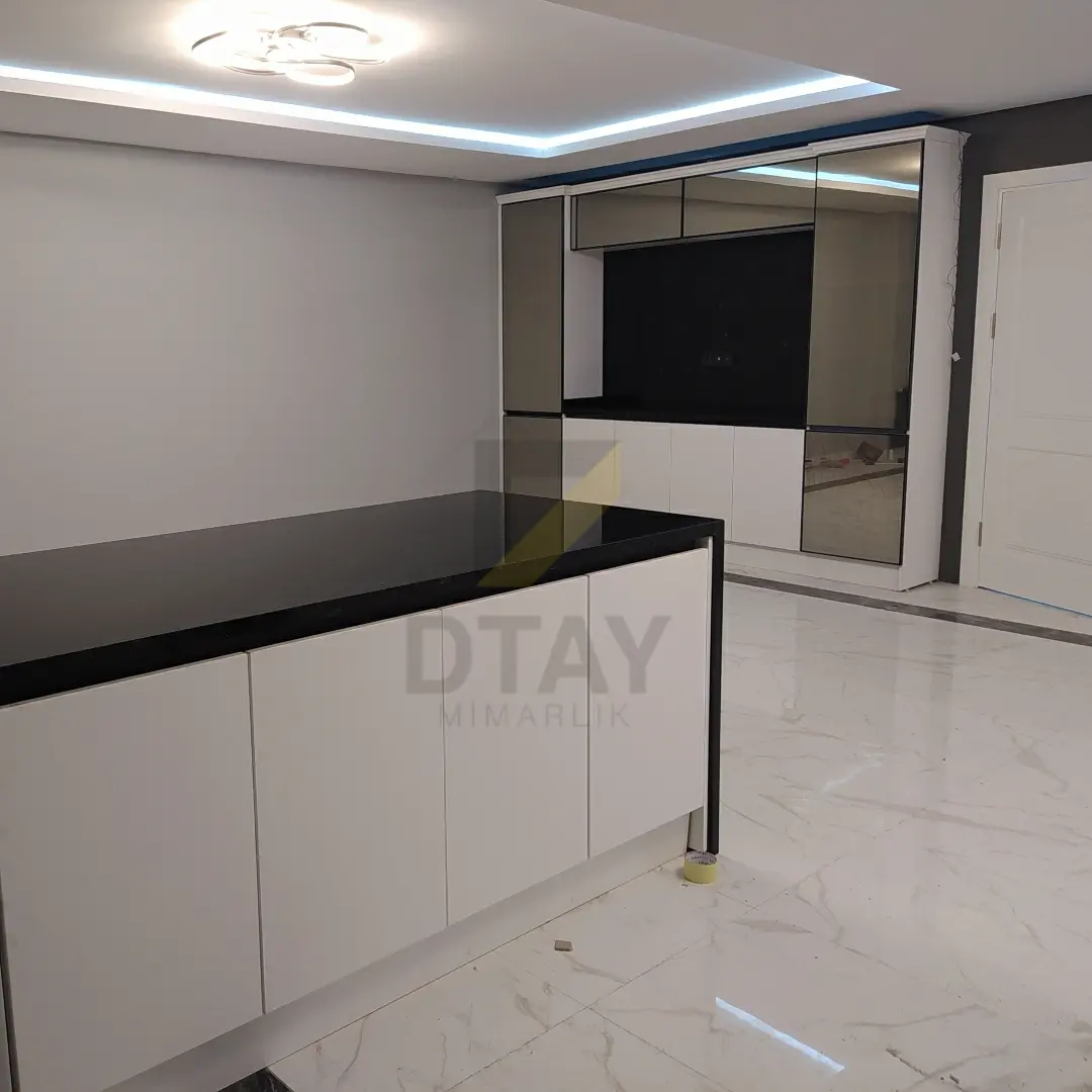 Bahçeşehir Penthouse — mutfak — bar tarafı