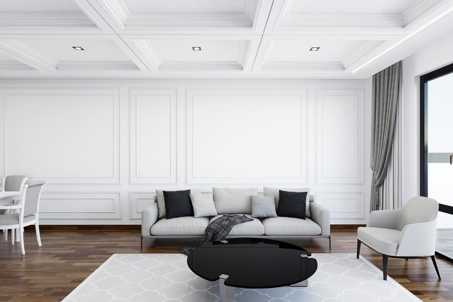 Beylikdüzü Projesi — render — şömine duvarı